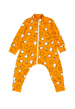 Комбинезон-пижама на молнии легкий "Яблоки" ЛКМ-БК-ЯБЛ (размер 92) - Пижамы - Магазин детской одежды angrywolf.ru