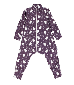 Комбинезон-пижама на молнии легкий "Пингвины" ЛКМ-БК-ПИНГ (размер 86) - Пижамы - Магазин детской одежды angrywolf.ru