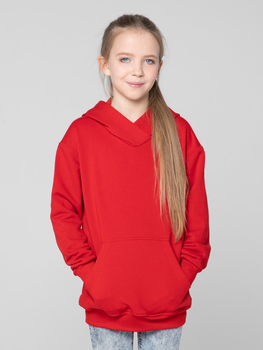 Худи оверсайз подростковое "Красный" ХУД-П-КРАСН (размер 128) - Наш новый бренд: Кинкло, Kinclo - Магазин детской одежды angrywolf.ru