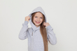 Комбинезон из футера "Серый меланж" ТКМП-СМ2 (размер 128-134) - Комбинезоны от 7 до 12 лет - Магазин детской одежды angrywolf.ru
